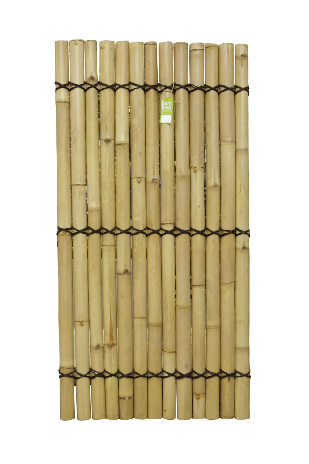  Product image 2 of the product “Bamboo element Model Surabaya, rigid, yellow-brown (Apus), with decorative rope. Diameter 3-5cm 90 x 180 cm Height. ”